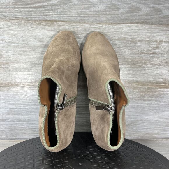Crown Vintage Women's Tabitha Brown Suede Ankle Booties Size 7.5 M - Picture 7 of 10